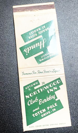 Northwood Inn - Matchbook